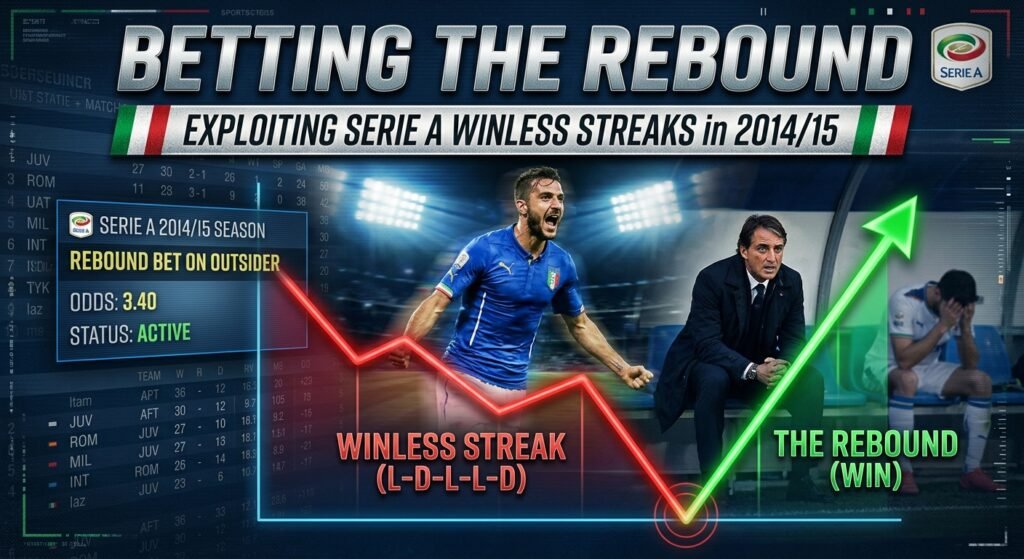 Betting the Rebound: Exploiting Serie A Winless Streaks in 2014/15